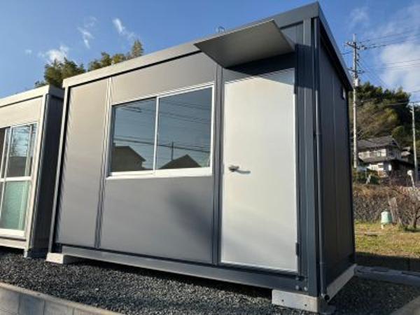 広島県尾道店/展示場の新棟ユニットハウス・プレハブ・コンテナハウス38MSL(2.43坪)の本体の外観