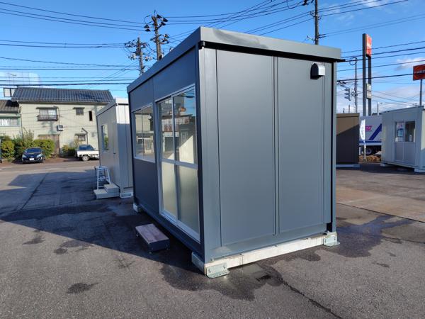 新潟県三条店/展示場の新棟ユニットハウス・プレハブ・コンテナハウス38MSL(2.43坪)の本体の外観