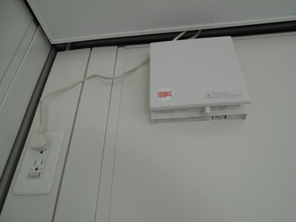 埼玉県朝霞店/展示場の新棟ユニットハウス・プレハブ・コンテナハウス38MSL(2.43坪)の各設備の換気扇