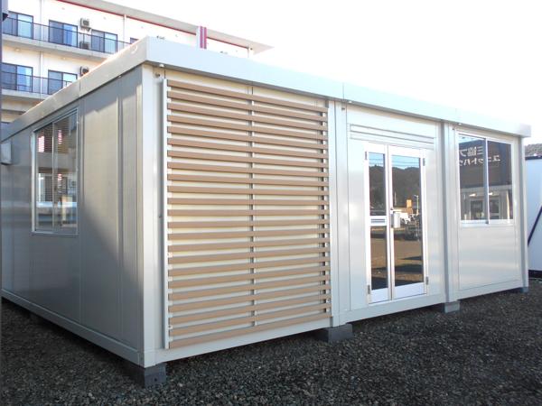 宮城県仙台茂庭店/展示場の中古ユニットハウス・プレハブ・コンテナハウスCT-54J(11.53坪)の本体の外観