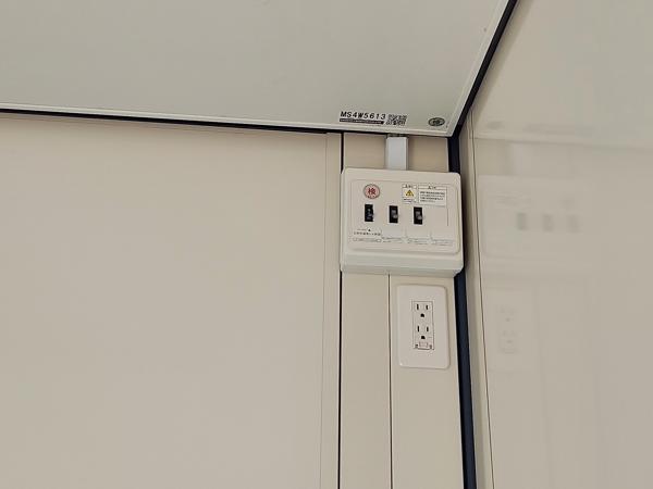 熊本県宇土店/展示場の新棟ユニットハウス・プレハブ・コンテナハウス47MSL(3.02坪)の各設備の分電盤