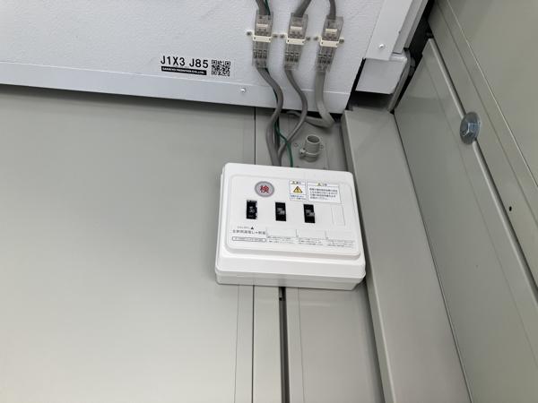 埼玉県本庄店/展示場の中古ユニットハウス・プレハブ・コンテナハウスCT-41J(2.16坪)の各設備の分電盤