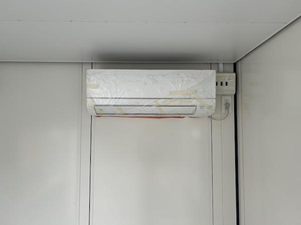 茨城県土浦出張所/展示場の新棟ユニットハウス・プレハブ・コンテナハウス38MSL(2.43坪)の各設備のエアコン