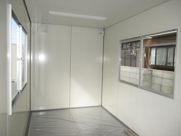 埼玉県加須店/展示場の新棟ユニットハウス・プレハブ・コンテナハウス47MSL(3.02坪)の本体の内観