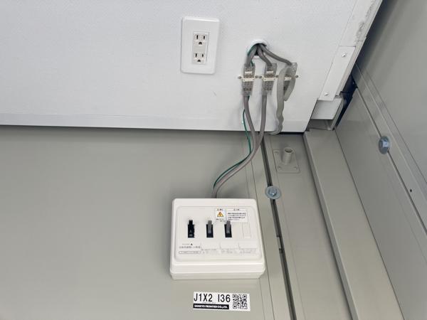 愛知県一宮店/展示場の中古ユニットハウス・プレハブ・コンテナハウスCT-41J(2.83坪)の各設備の分電盤