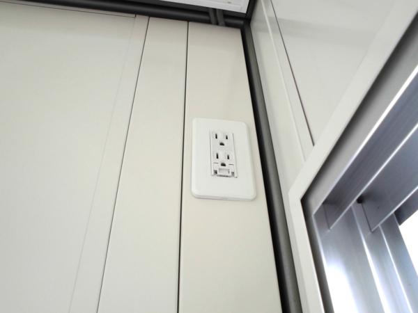 新潟県新潟出張所/総合展示場の新棟ユニットハウス・プレハブ・コンテナハウス38MSL(2.43坪)の各設備のコンセント