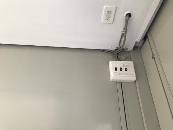 熊本県熊本出張所/熊本菊陽総合展示場の中古ユニットハウス・プレハブ・コンテナハウスCT-32J(2.16坪)の各設備の分電盤