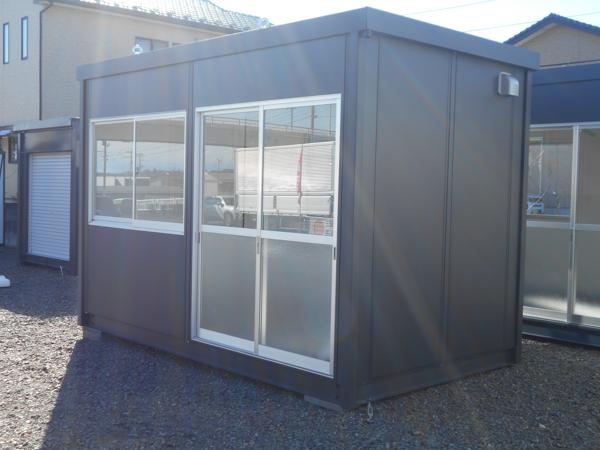 福島県須賀川店/展示場の新棟ユニットハウス・プレハブ・コンテナハウス38MSL(2.43坪)の本体の外観