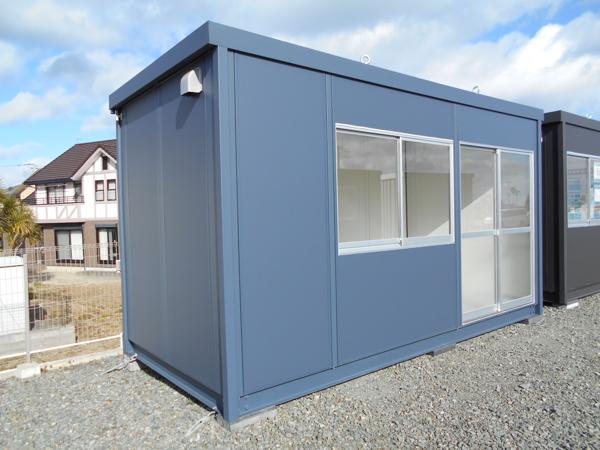 福島県いわき四倉店/展示場の新棟ユニットハウス・プレハブ・コンテナハウス47MSL(3.02坪)の本体の外観