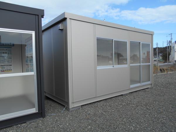 福島県いわき四倉店/展示場の新棟ユニットハウス・プレハブ・コンテナハウス47MSL(3.02坪)の本体の外観