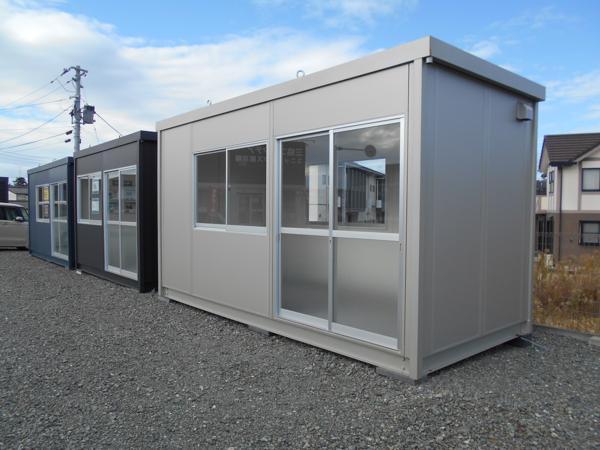 福島県いわき四倉店/展示場の新棟ユニットハウス・プレハブ・コンテナハウス47MSL(3.02坪)の本体の外観
