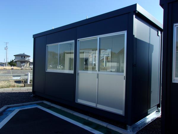 福島県白河店/展示場の新棟ユニットハウス・プレハブ・コンテナハウス47MSL(3.02坪)の本体の外観