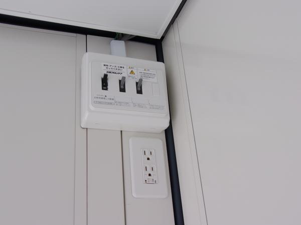 福島県白河店/展示場の新棟ユニットハウス・プレハブ・コンテナハウス47MSL(3.02坪)の各設備の分電盤