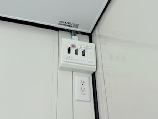 静岡県富士店/展示場の新棟ユニットハウス・プレハブ・コンテナハウス47MSL(3.02坪)の各設備の分電盤