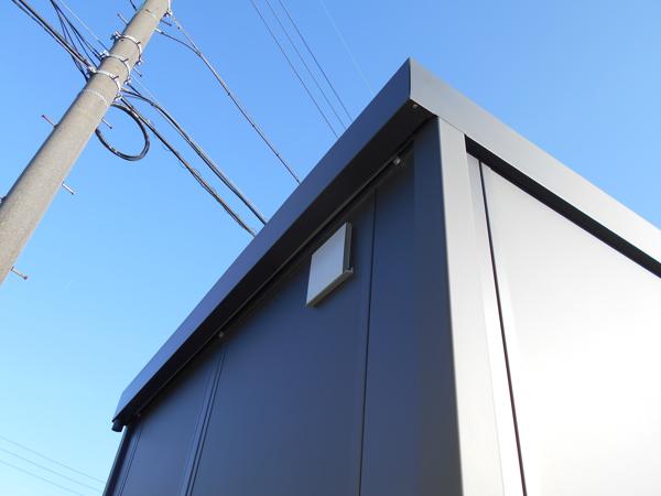 愛知県豊川店/展示場の新棟ユニットハウス・プレハブ・コンテナハウス38MSL(2.43坪)の本体の外観