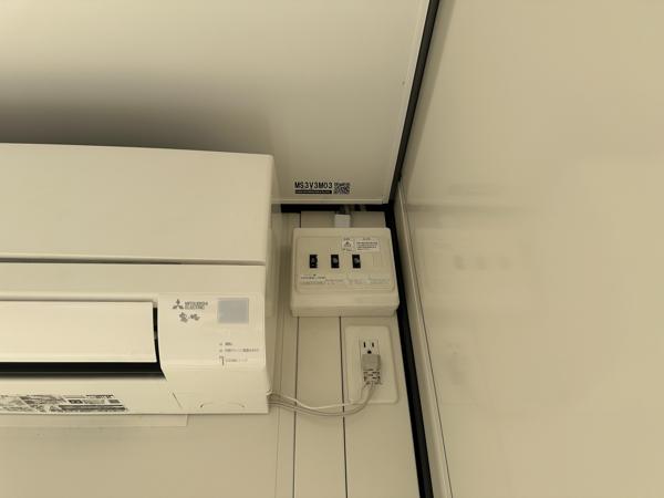 岐阜県多治見店/展示場の新棟ユニットハウス・プレハブ・コンテナハウス38MSL(2.43坪)の各設備の分電盤