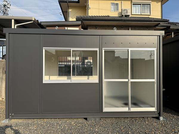 岐阜県多治見店/展示場の新棟ユニットハウス・プレハブ・コンテナハウス47MSL(3.02坪)の本体の外観