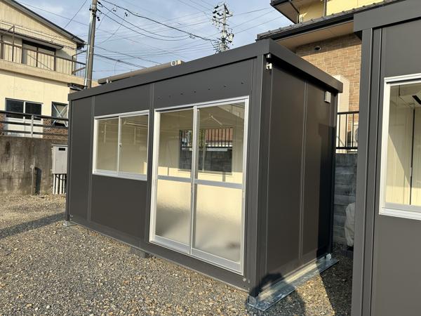 岐阜県多治見店/展示場の新棟ユニットハウス・プレハブ・コンテナハウス47MSL(3.02坪)の本体の外観