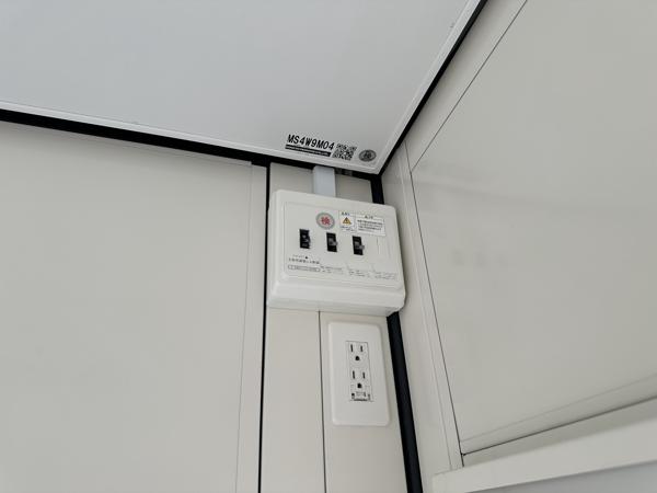 岐阜県多治見店/展示場の新棟ユニットハウス・プレハブ・コンテナハウス47MSL(3.02坪)の各設備の分電盤