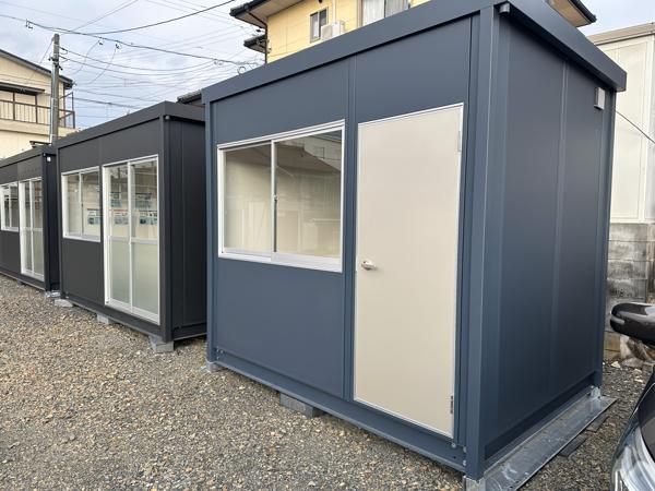 岐阜県多治見店/展示場の新棟ユニットハウス・プレハブ・コンテナハウス29MSL(1.84坪)の本体の外観