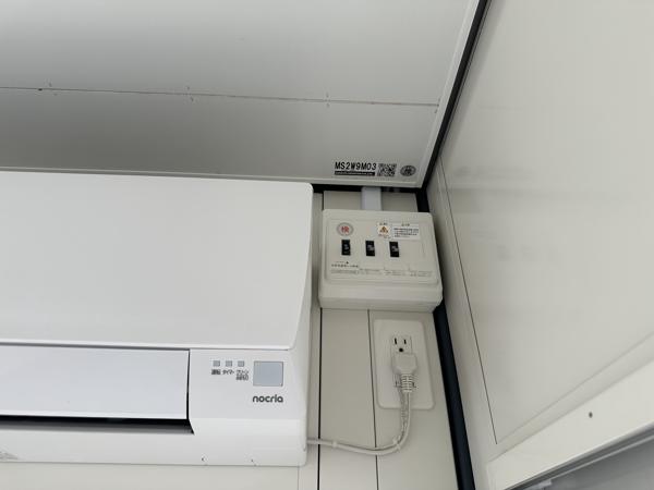 岐阜県多治見店/展示場の新棟ユニットハウス・プレハブ・コンテナハウス29MSL(1.84坪)の各設備の分電盤