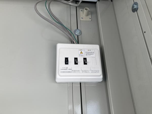 北海道函館店/展示場の中古ユニットハウス・プレハブ・コンテナハウスCT-41J(2.83坪)の各設備の分電盤