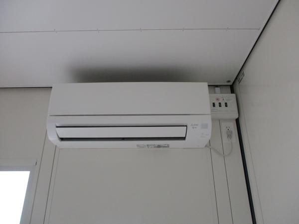 京都府亀岡店/展示場の新棟ユニットハウス・プレハブ・コンテナハウス47MSL(3.02坪)の各設備のエアコン