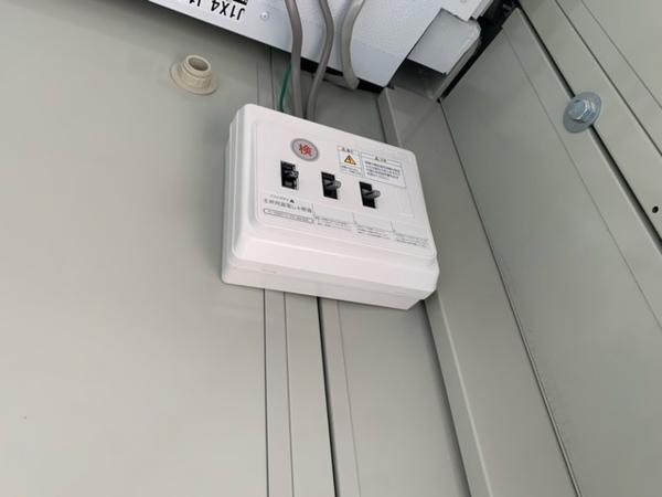 栃木県宇都宮戸祭店/展示場の中古ユニットハウス・プレハブ・コンテナハウスCT-41J(2.83坪)の各設備の分電盤