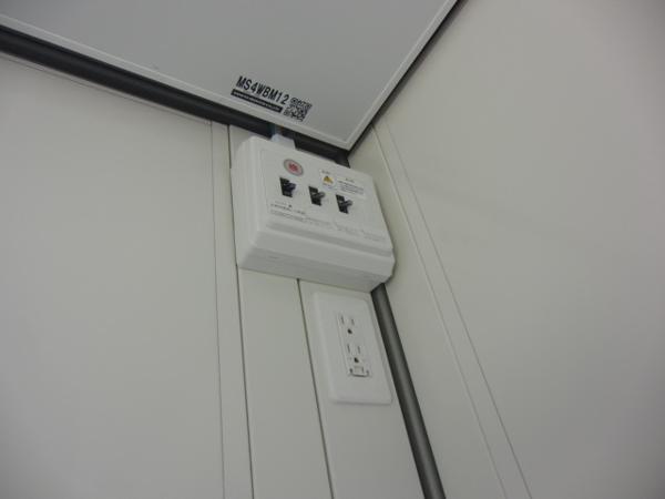 愛知県名古屋南店/展示場の新棟ユニットハウス・プレハブ・コンテナハウス47MSL(3.02坪)の各設備の分電盤