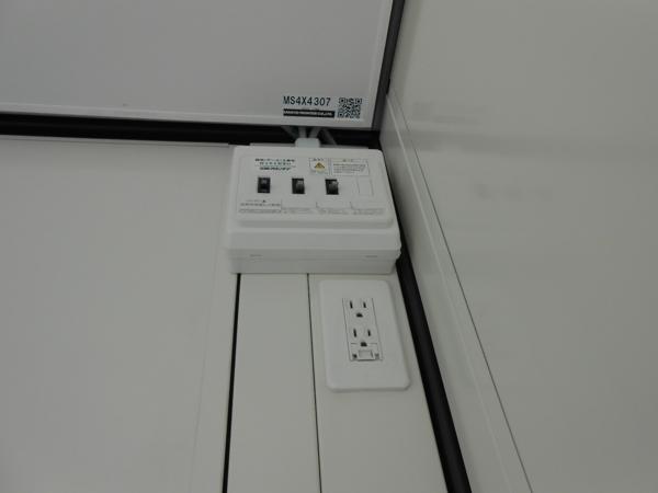 群馬県館林店/展示場の新棟ユニットハウス・プレハブ・コンテナハウス47MSL(3.02坪)の各設備の分電盤