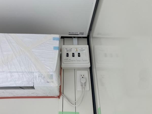 千葉県市原店/展示場の新棟ユニットハウス・プレハブ・コンテナハウス38MSL(2.57坪)の各設備の分電盤