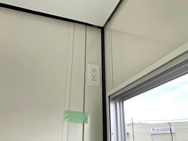 千葉県市原店/展示場の新棟ユニットハウス・プレハブ・コンテナハウス38MSL(2.57坪)の各設備のコンセント