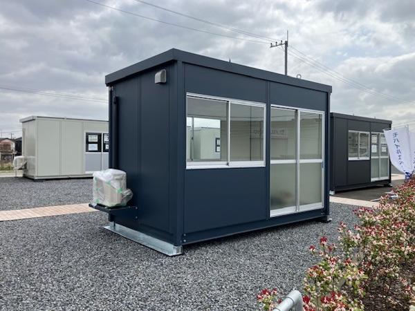 千葉県市原店/展示場の新棟ユニットハウス・プレハブ・コンテナハウス38MSL(2.57坪)の本体の外観