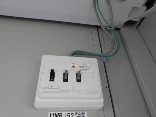 愛知県名古屋緑店/展示場の中古ユニットハウス・プレハブ・コンテナハウスCT-41J(2.83坪)の各設備の分電盤