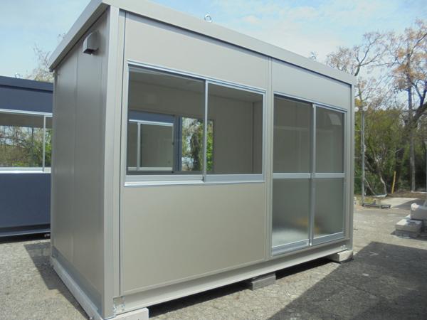 岡山県岡山営業所/展示場の新棟ユニットハウス・プレハブ・コンテナハウス38MSL(2.43坪)の本体の外観