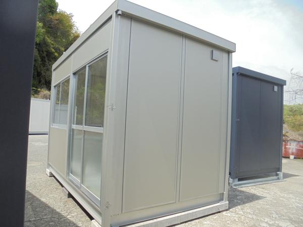 岡山県岡山営業所/展示場の新棟ユニットハウス・プレハブ・コンテナハウス38MSL(2.43坪)の本体の外観