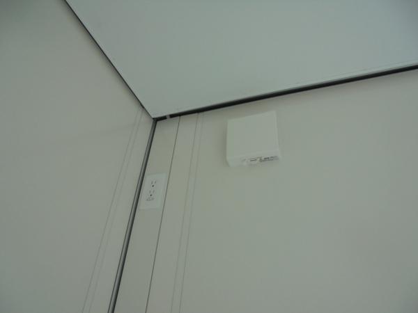 岡山県岡山営業所/展示場の新棟ユニットハウス・プレハブ・コンテナハウス38MSL(2.43坪)の各設備の給気口