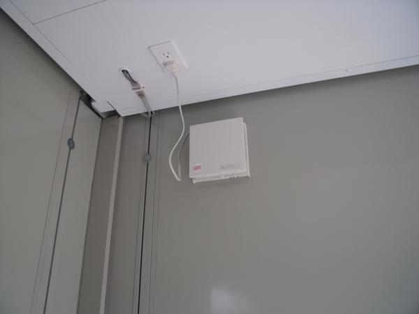 埼玉県花園インター店/展示場の中古ユニットハウス・プレハブ・コンテナハウスCT-41J(2.83坪)の各設備の換気扇