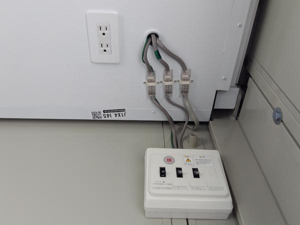 茨城県小美玉店/展示場の中古ユニットハウス・プレハブ・コンテナハウスCT-41J(2.83坪)の各設備の分電盤