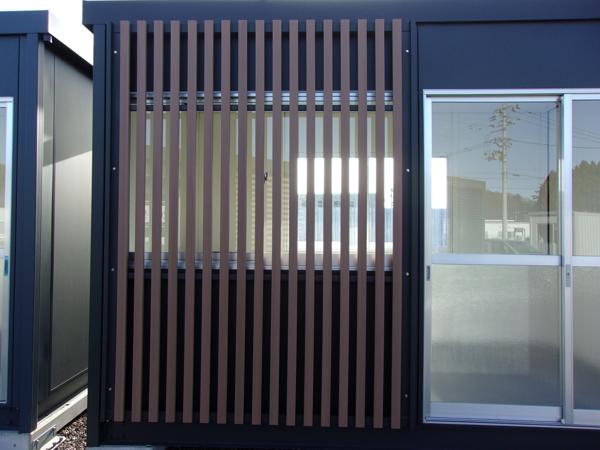 福島県白河店/展示場の新棟ユニットハウス・プレハブ・コンテナハウス38MSL(2.43坪)の本体の外観