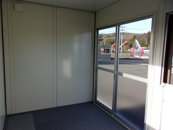 福島県白河店/展示場の新棟ユニットハウス・プレハブ・コンテナハウス38MSL(2.43坪)の本体の内観
