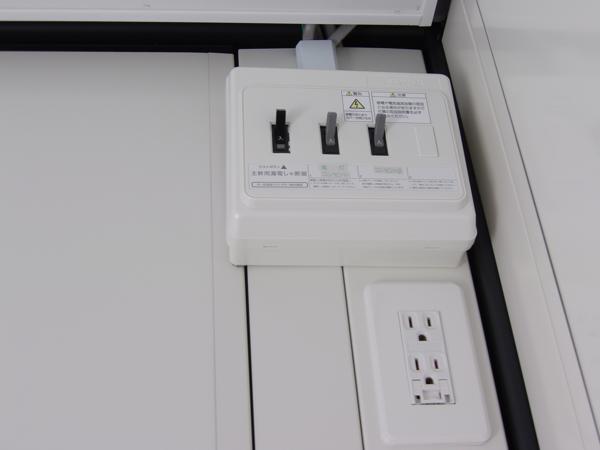 福島県白河店/展示場の新棟ユニットハウス・プレハブ・コンテナハウス38MSL(2.43坪)の各設備の分電盤