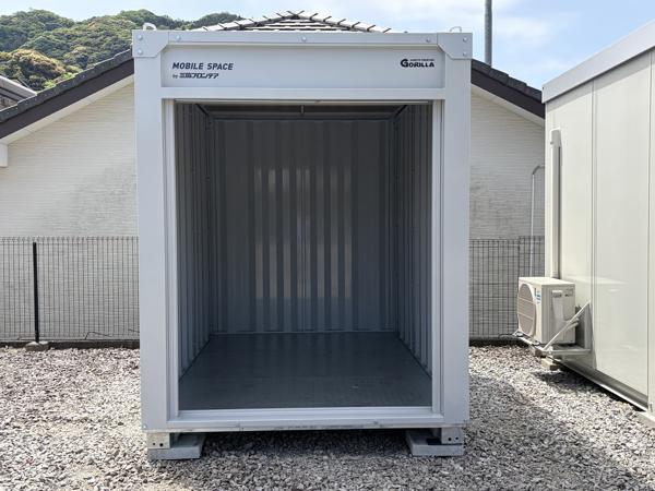 長崎県長崎店/展示場の新棟ユニットハウス・プレハブ・コンテナハウスGORILLA(1.52坪)の本体の外観
