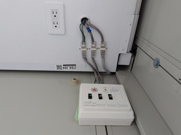 茨城県小美玉店/展示場の中古ユニットハウス・プレハブ・コンテナハウスCT-41J(2.83坪)の各設備の分電盤