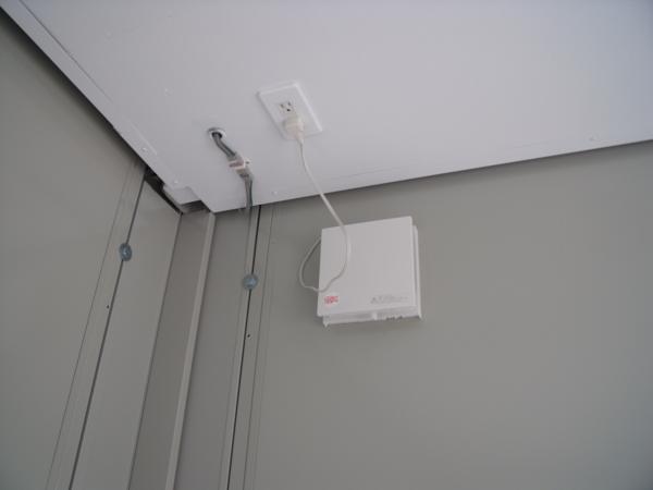 埼玉県花園インター店/展示場の中古ユニットハウス・プレハブ・コンテナハウスCT-41J(2.83坪)の各設備の換気扇