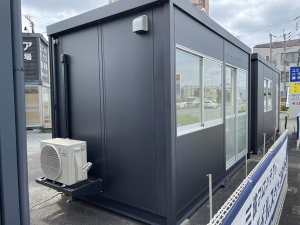 熊本県熊本店/展示場の新棟ユニットハウス・プレハブ・コンテナハウス38MSL(2.43坪)の本体の外観