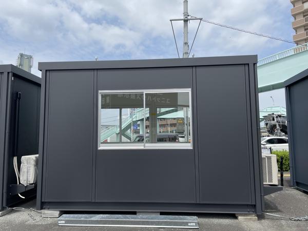 熊本県熊本店/展示場の新棟ユニットハウス・プレハブ・コンテナハウス38MSL(2.43坪)の本体の外観