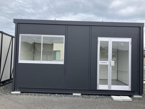 福岡県行橋店/展示場の新棟ユニットハウス・プレハブ・コンテナハウス47MSL(3.02坪)の本体の外観