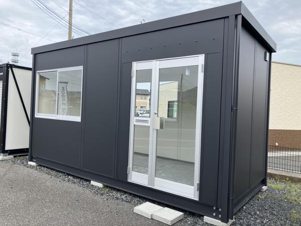 福岡県行橋店/展示場の新棟ユニットハウス・プレハブ・コンテナハウス47MSL(3.02坪)の本体の外観