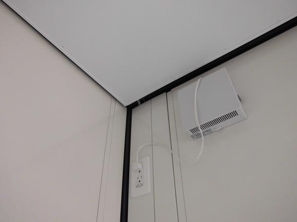 埼玉県春日部総合展示場の新棟ユニットハウス・プレハブ・コンテナハウス38MSL(2.43坪)の各設備の換気扇